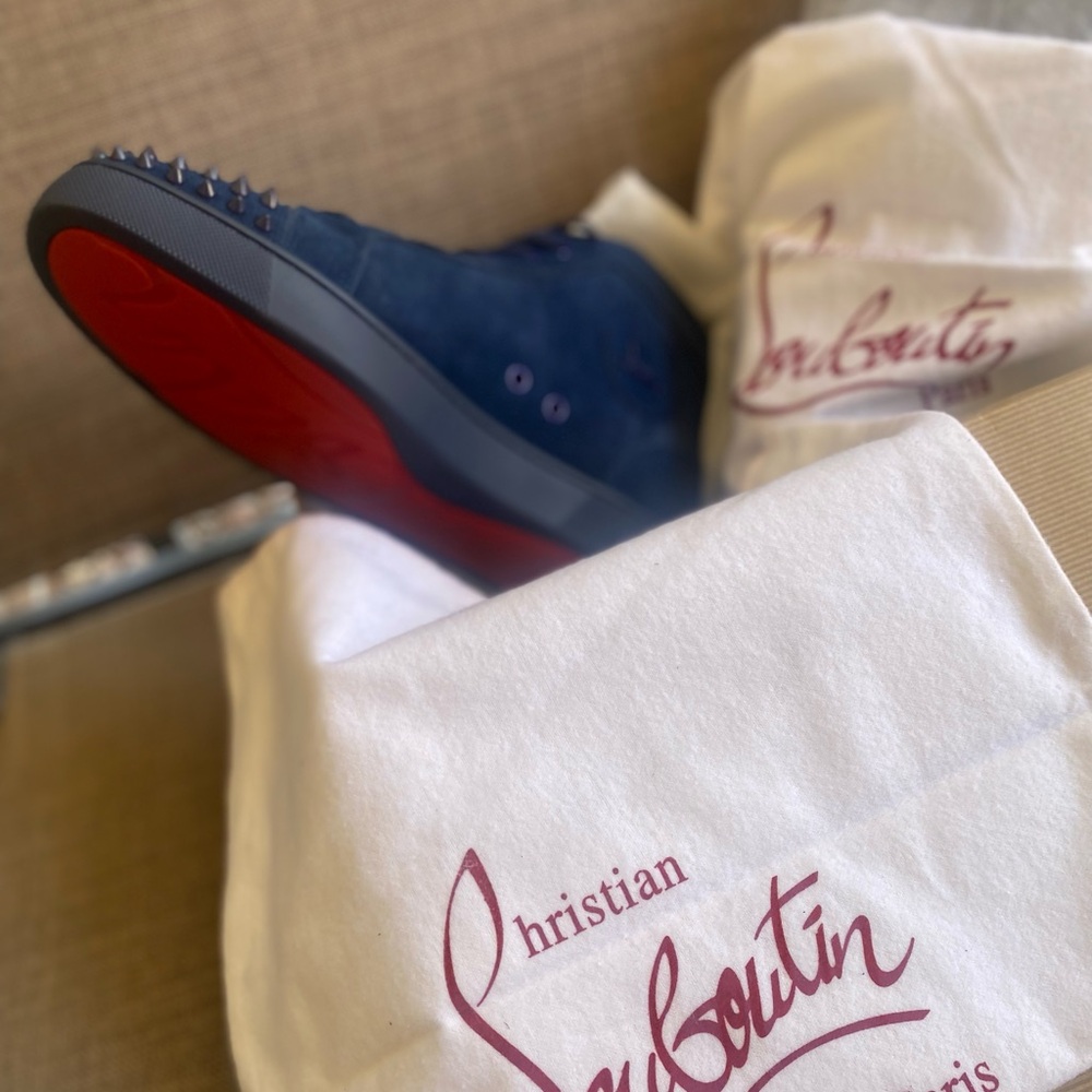 COPY - Christian Louboutin Men's Blue Sneakers
